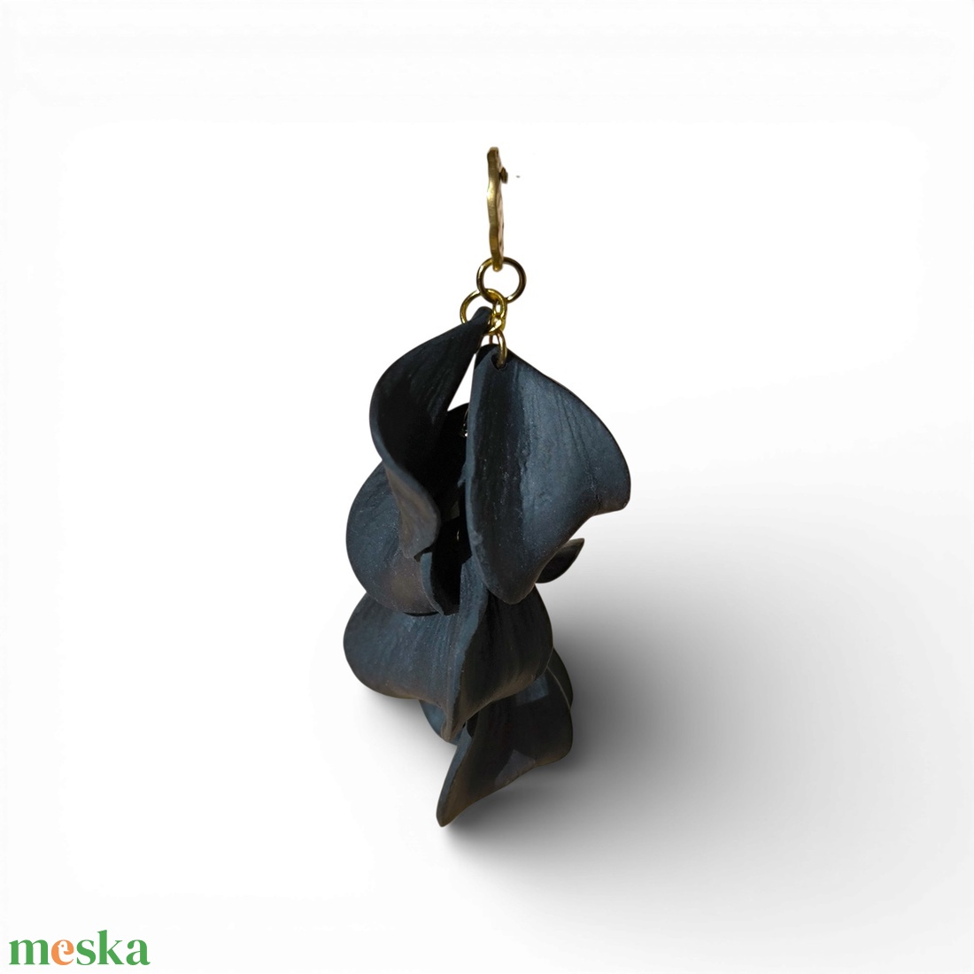 Velvet Symphony fülbevaló Fekete - ékszer - fülbevaló - lógó fülbevaló - Meska.hu