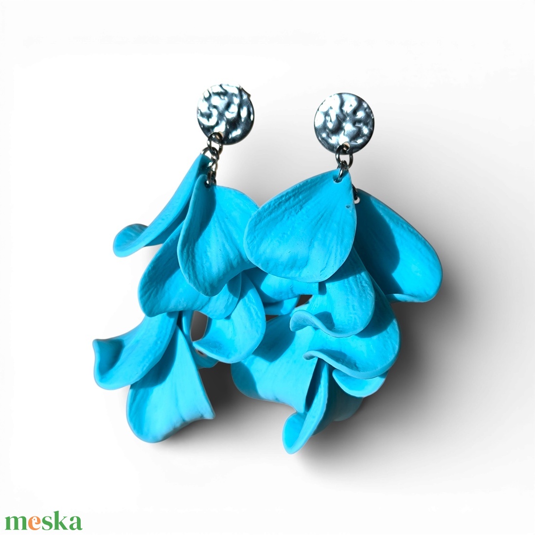Velvet Symphony fülbevaló Pasztell Kék - ékszer - fülbevaló - lógó fülbevaló - Meska.hu
