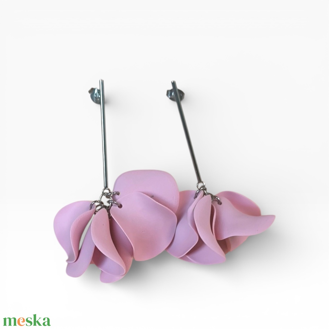 Veilora fülbevaló Eperkrém - ékszer - fülbevaló - lógó fülbevaló - Meska.hu