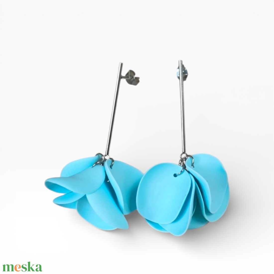 Veilora fülbevaló Pasztell Kék - ékszer - fülbevaló - lógó fülbevaló - Meska.hu