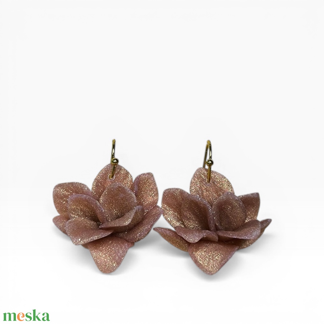 Animaris fülbevaló Rózsaarany - ékszer - fülbevaló - lógó fülbevaló - Meska.hu