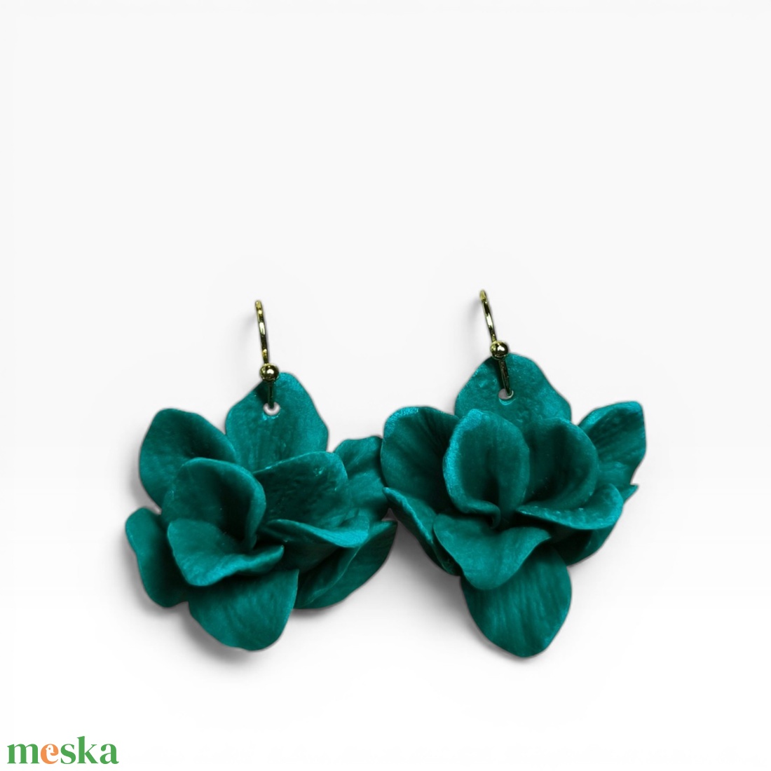 Animaris fülbevaló Sötétzöld - ékszer - fülbevaló - lógó fülbevaló - Meska.hu