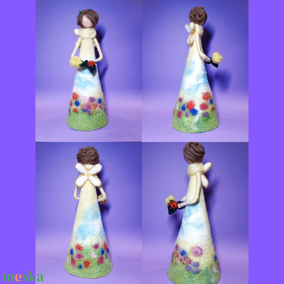 Tavasztündér Nemez Lámpás kiegészítőkkel - otthon & életmód - dekoráció - asztal és polc dekoráció - asztaldísz - Meska.hu