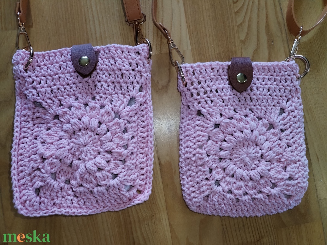 Horgolt crossbody táska - táska & tok - kézitáska & válltáska - vállon átvethető táska - Meska.hu