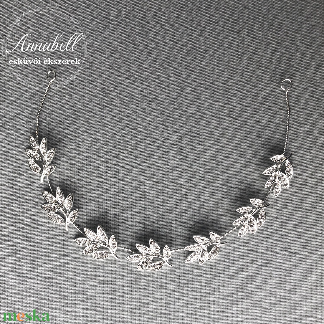 Menyasszonyi, esküvői hajlítható fejdísz 028 - esküvő - hajdísz - kontydísz & hajdísz - Meska.hu