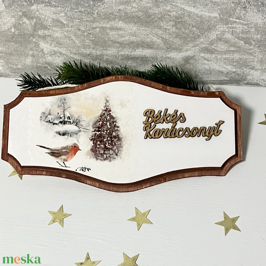 Madaras ajtókopogtató Békés karácsonyt felirattal - karácsony - karácsonyi lakásdekoráció - karácsonyi ajtódíszek - Meska.hu Madaras ajtókopogtató Békés karácsonyt felirattal - karácsony - karácsonyi lakásdekoráció - karácsonyi ajtódíszek - Meska.hu