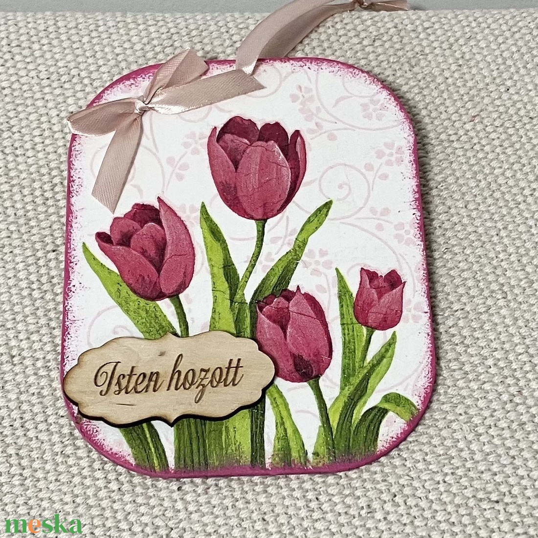 Tulipános ajtókopogtató - otthon & életmód - dekoráció - ajtó- és ablak dekoráció - ajtódísz & kopogtató - Meska.hu Tulipános ajtókopogtató - otthon & életmód - dekoráció - ajtó- és ablak dekoráció - ajtódísz & kopogtató - Meska.hu