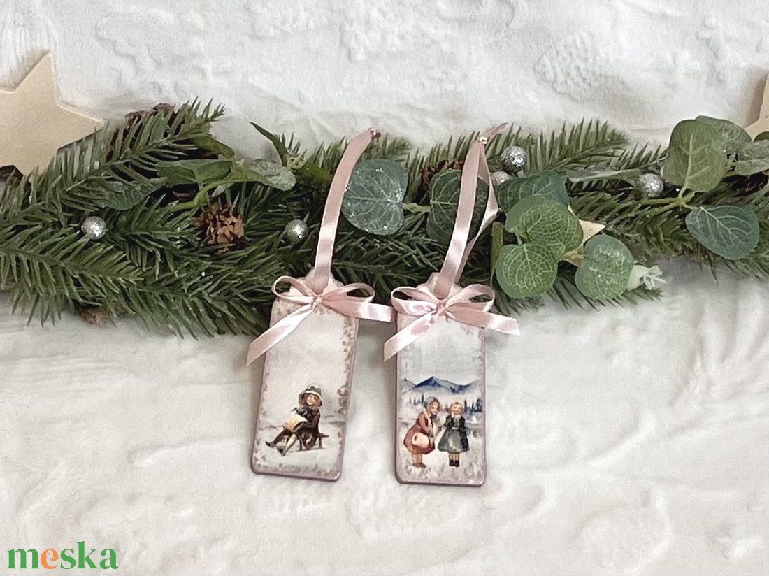 Karácsonyfadísz  kislányos rózsaszín - karácsony - karácsonyi lakásdekoráció - karácsonyfadíszek - Meska.hu