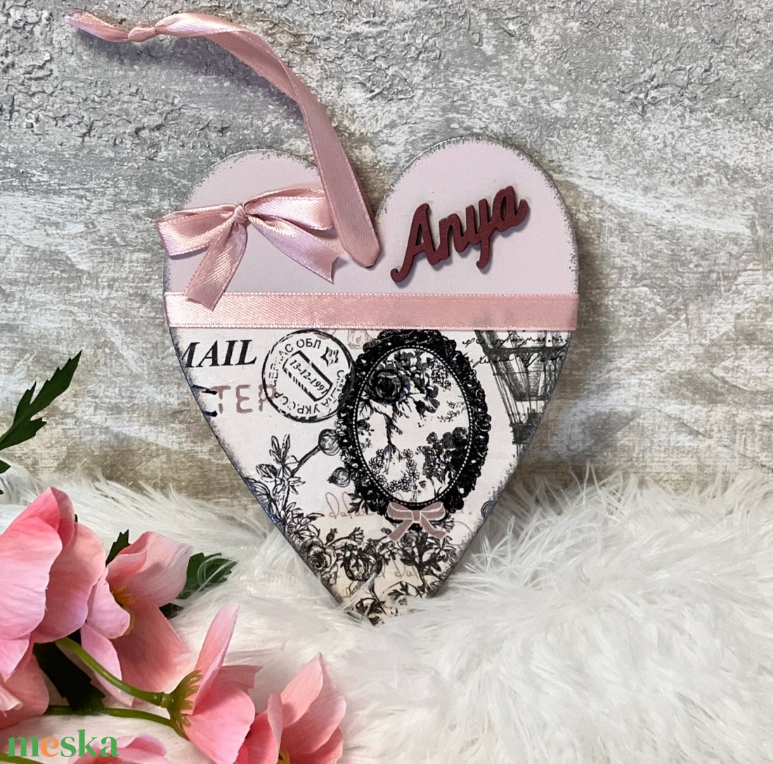 Vintage ajtódísz - falidísz Anya felirattal - otthon & életmód - dekoráció - fali és függő dekoráció - függődísz - Meska.hu