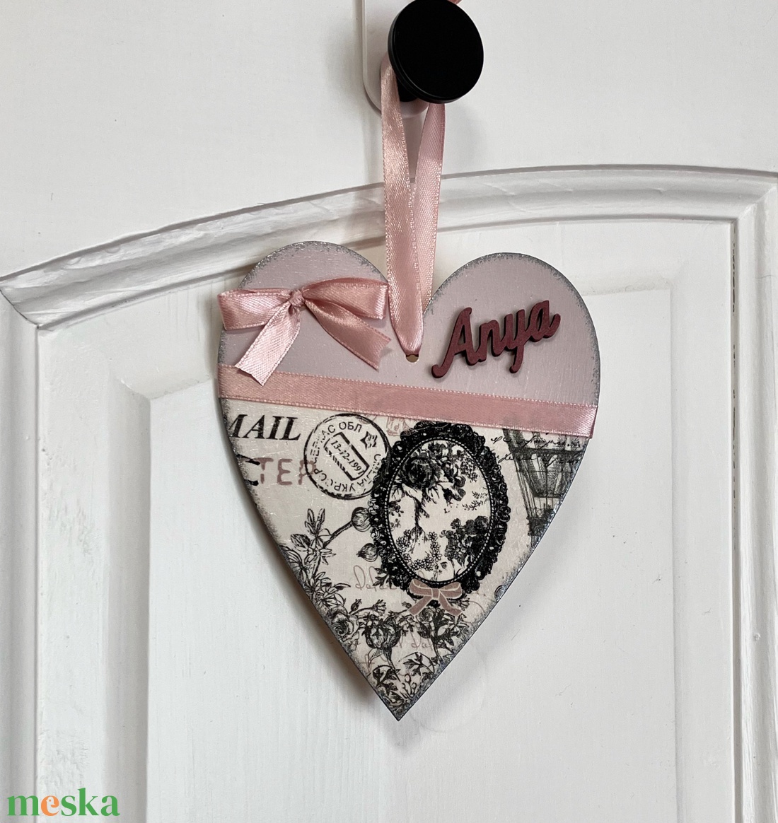 Vintage ajtódísz - falidísz Anya felirattal - otthon & életmód - dekoráció - fali és függő dekoráció - függődísz - Meska.hu