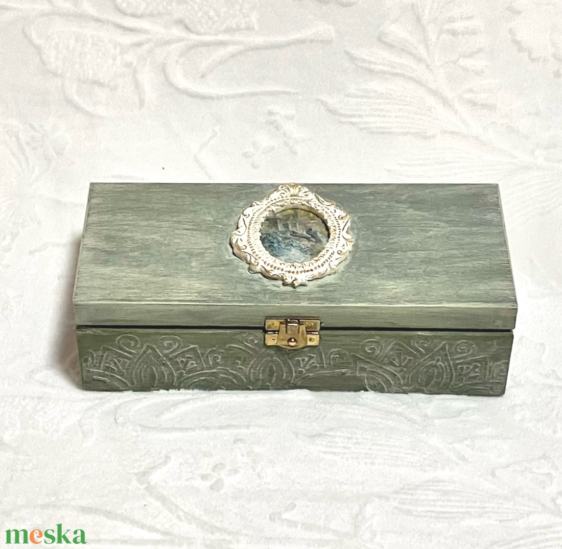 Antik hatású pénzátadó / ajándékátadó doboz esküvőre - nászajándék - esküvő - emlék & ajándék - nászajándék - esküvői pénzátadó doboz - Meska.hu