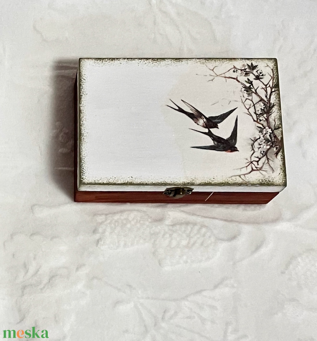 Madaras pénzátadó doboz - esküvő - emlék & ajándék - nászajándék - esküvői pénzátadó doboz - Meska.hu