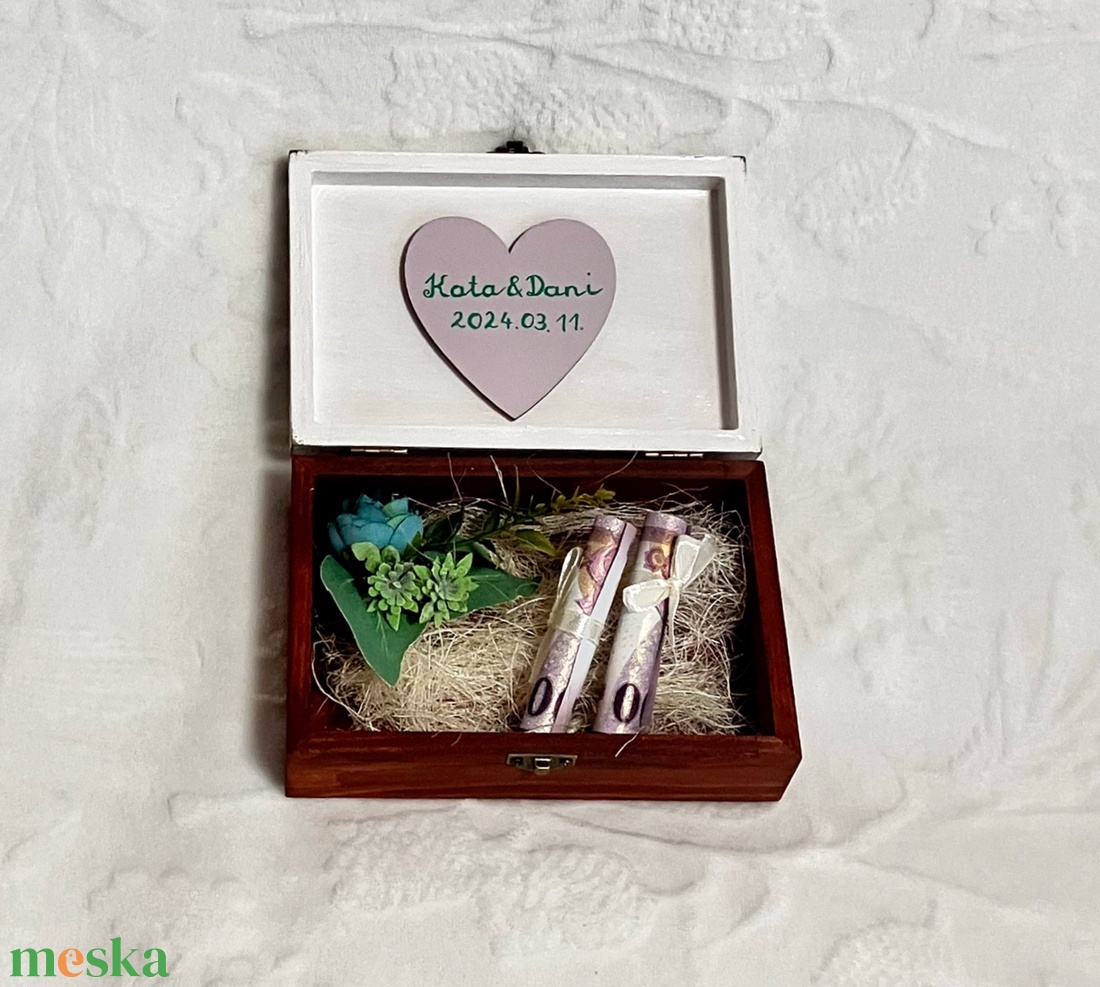 Madaras pénzátadó doboz - esküvő - emlék & ajándék - nászajándék - esküvői pénzátadó doboz - Meska.hu