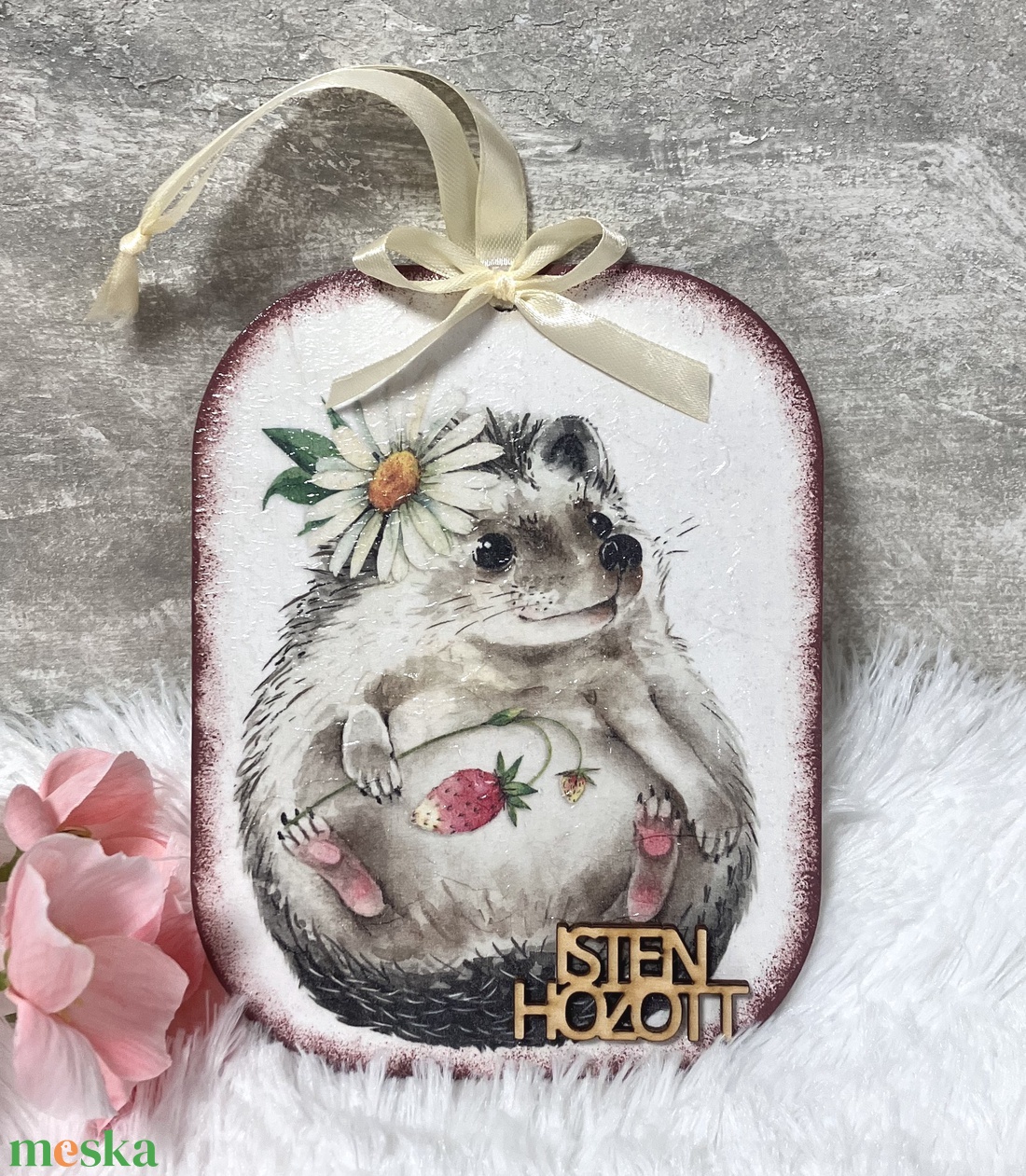 Tavaszi ajtódísz -  ajtókopogtató - ünnepi díszek, dekorációk - húsvéti díszek és dekorációk - húsvéti ajtódísz, kopogtató - Meska.hu