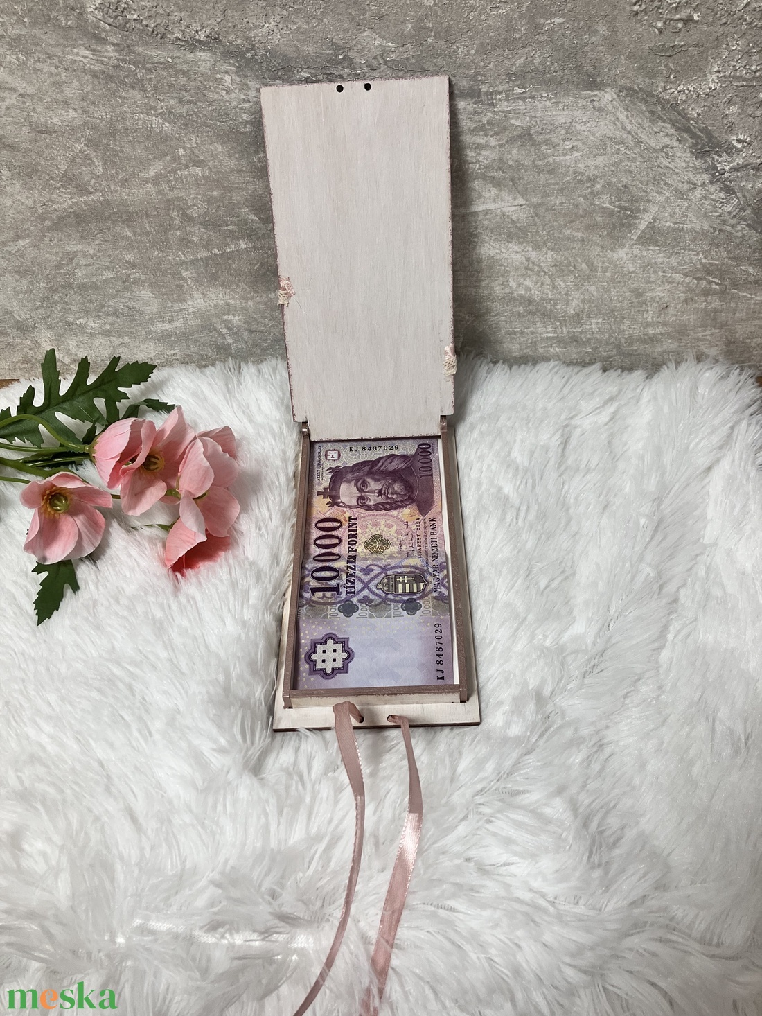  Virágos pénzátadó doboz esküvőre, ballagásra, diplomaosztóra- nászajándék - esküvő - emlék & ajándék - nászajándék - esküvői pénzátadó doboz - Meska.hu