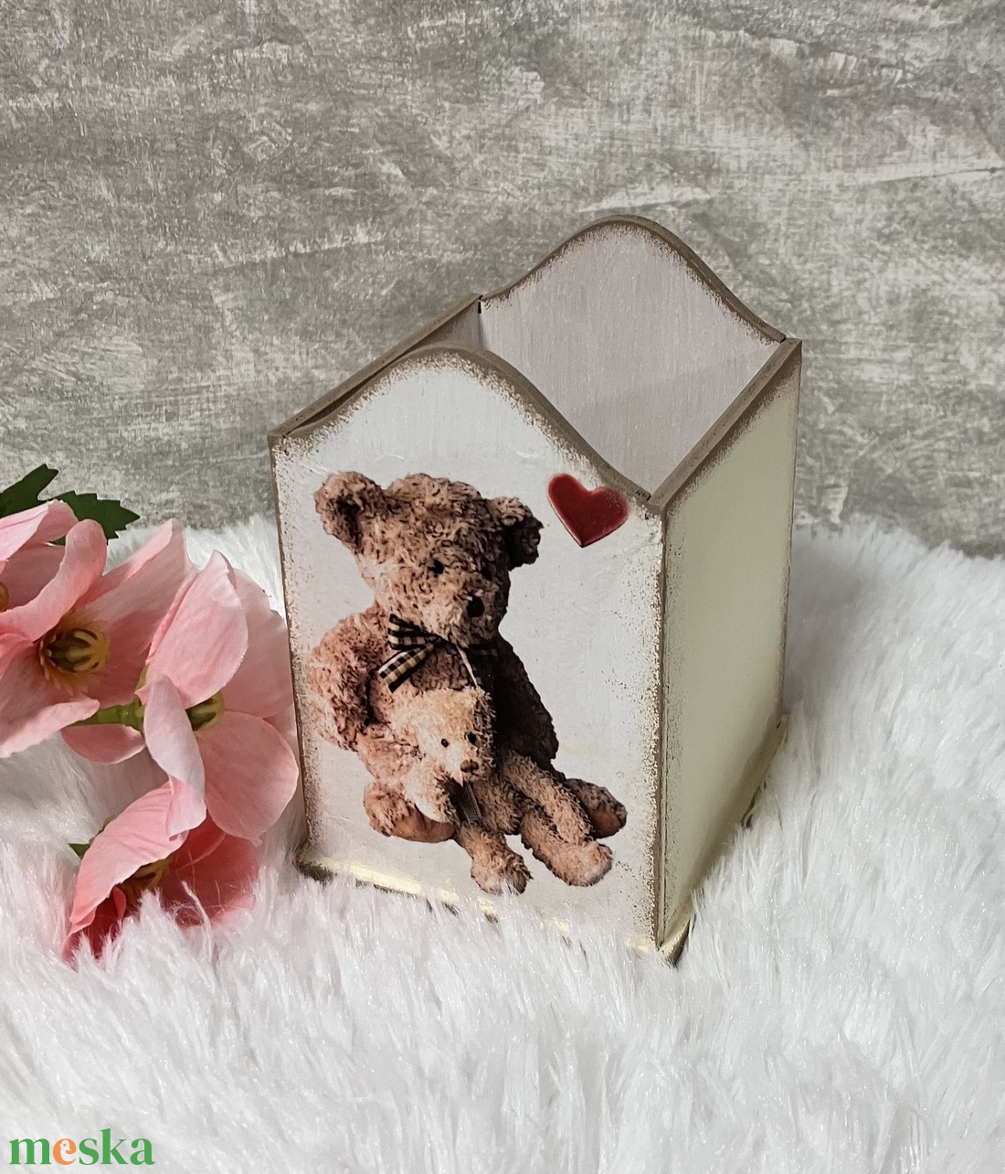 Macis tolltartó- fa ceruzatartó - otthon & életmód - papír, írószer - tolltartó & ceruzatekercs - Meska.hu