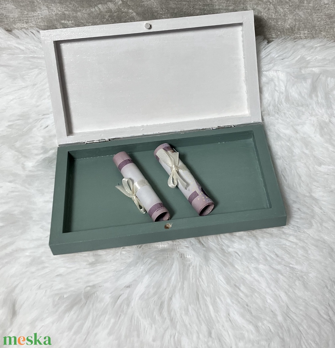 Pénzátadó doboz ifjú párral esküvőre - nászajándék - esküvő - emlék & ajándék - nászajándék - esküvői pénzátadó doboz - Meska.hu