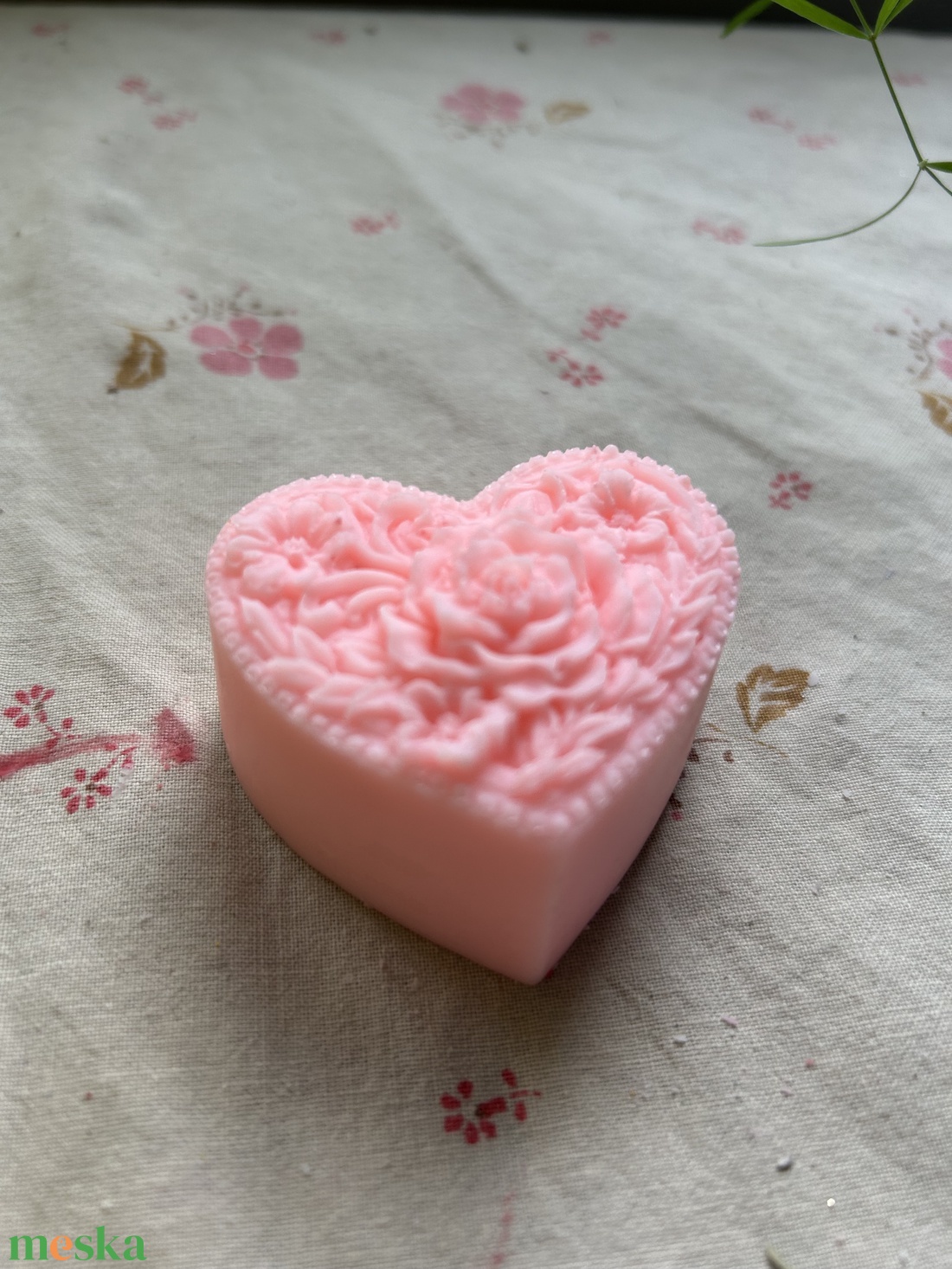 Rózsa mintás szív - otthon & életmód - gyertya, illat, aroma - gyertya - Meska.hu Rózsa mintás szív - otthon & életmód - gyertya, illat, aroma - gyertya - Meska.hu