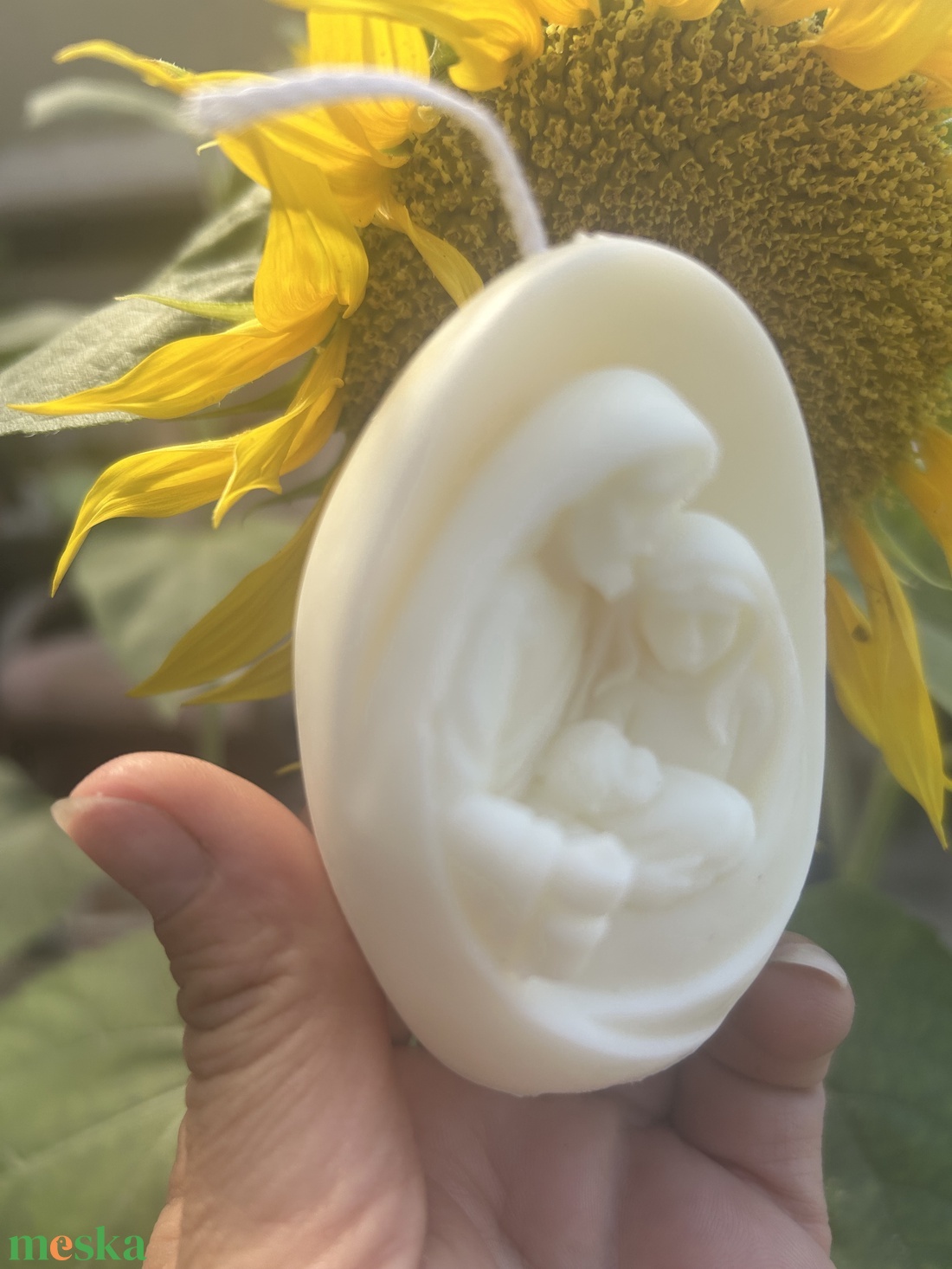 Szent család szója gyertya  - kellékek & szerszámok - dekorációs kellékek - dekorációs gyertya - Meska.hu