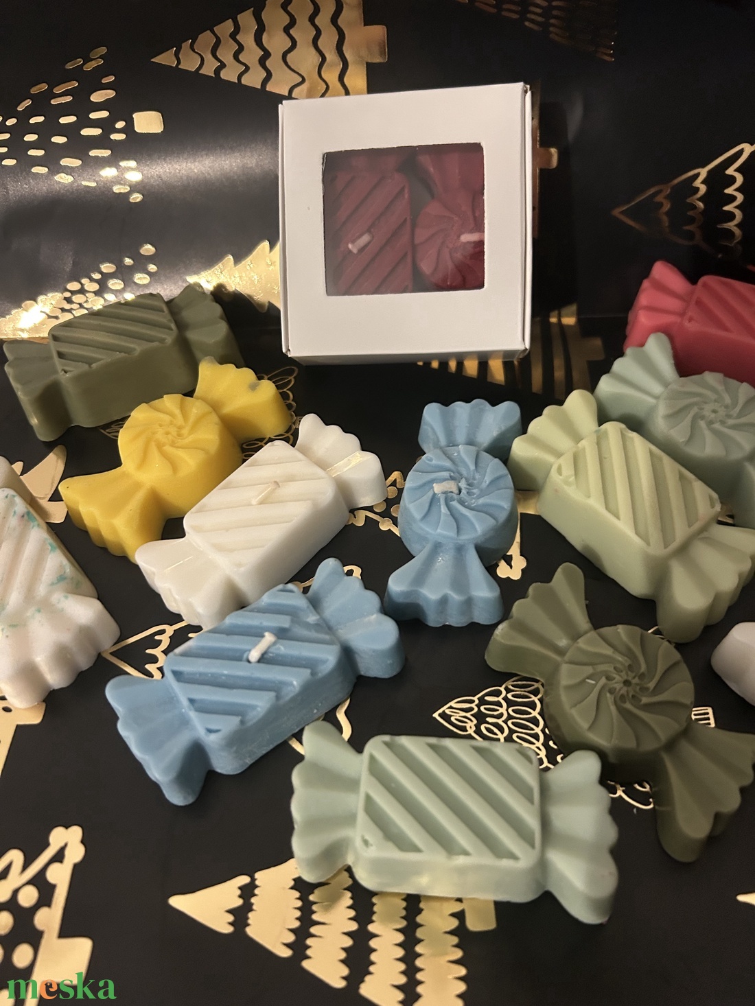 Szójaviasz szaloncukor gyertya szett  - karácsony - karácsonyi lakásdekoráció - karácsonyi illatgyertya, mécses - Meska.hu Szójaviasz szaloncukor gyertya szett  - karácsony - karácsonyi lakásdekoráció - karácsonyi illatgyertya, mécses - Meska.hu