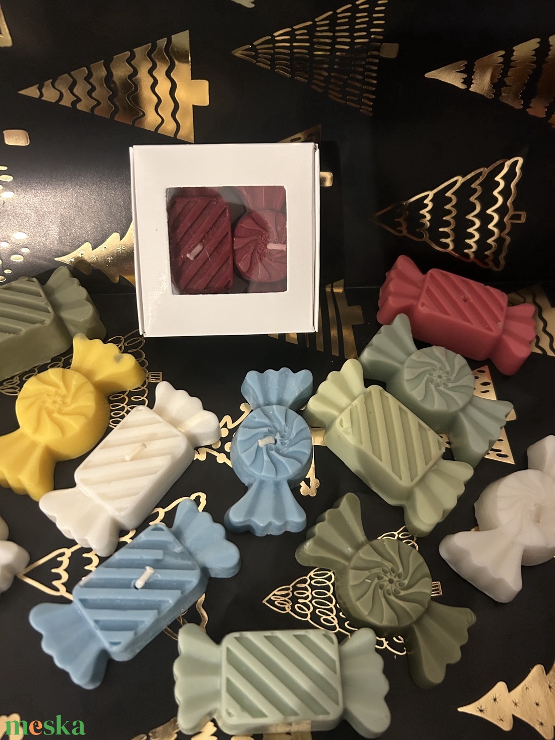 Szójaviasz szaloncukor gyertya szett  - karácsony - karácsonyi lakásdekoráció - karácsonyi illatgyertya, mécses - Meska.hu Szójaviasz szaloncukor gyertya szett  - karácsony - karácsonyi lakásdekoráció - karácsonyi illatgyertya, mécses - Meska.hu