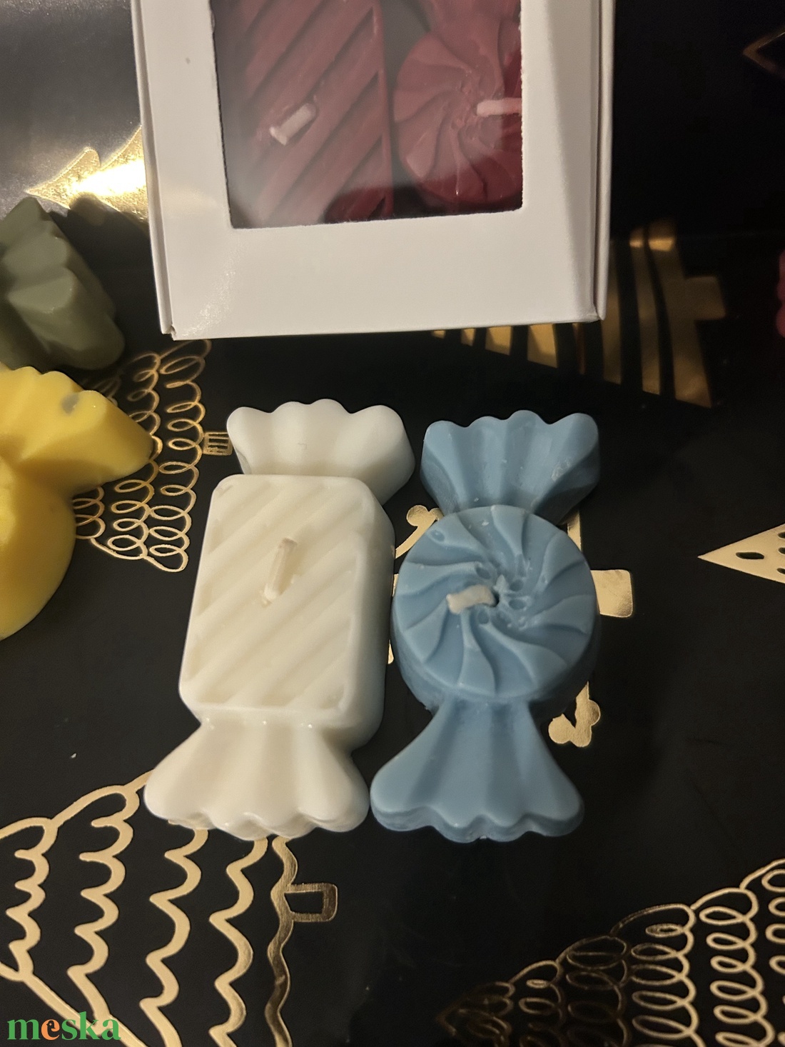 Szójaviasz szaloncukor gyertya szett  - karácsony - karácsonyi lakásdekoráció - karácsonyi illatgyertya, mécses - Meska.hu Szójaviasz szaloncukor gyertya szett  - karácsony - karácsonyi lakásdekoráció - karácsonyi illatgyertya, mécses - Meska.hu