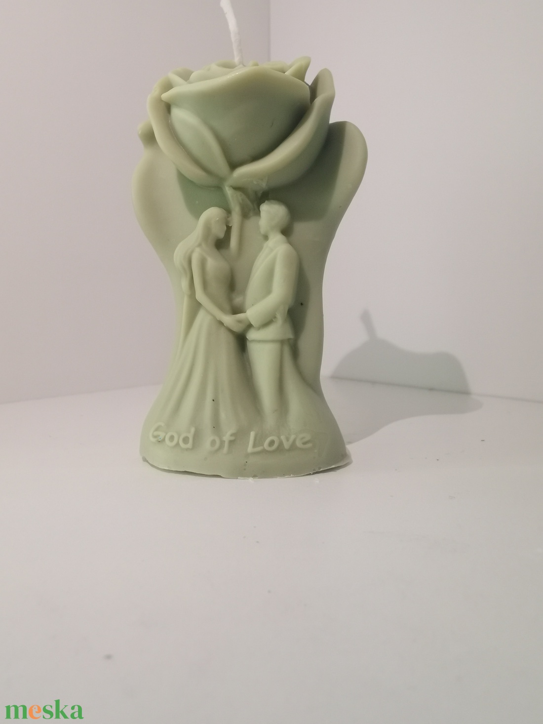 God of love  esküvői szójagyertya - esküvő - dekoráció - gyertya & gyertyatartó - Meska.hu