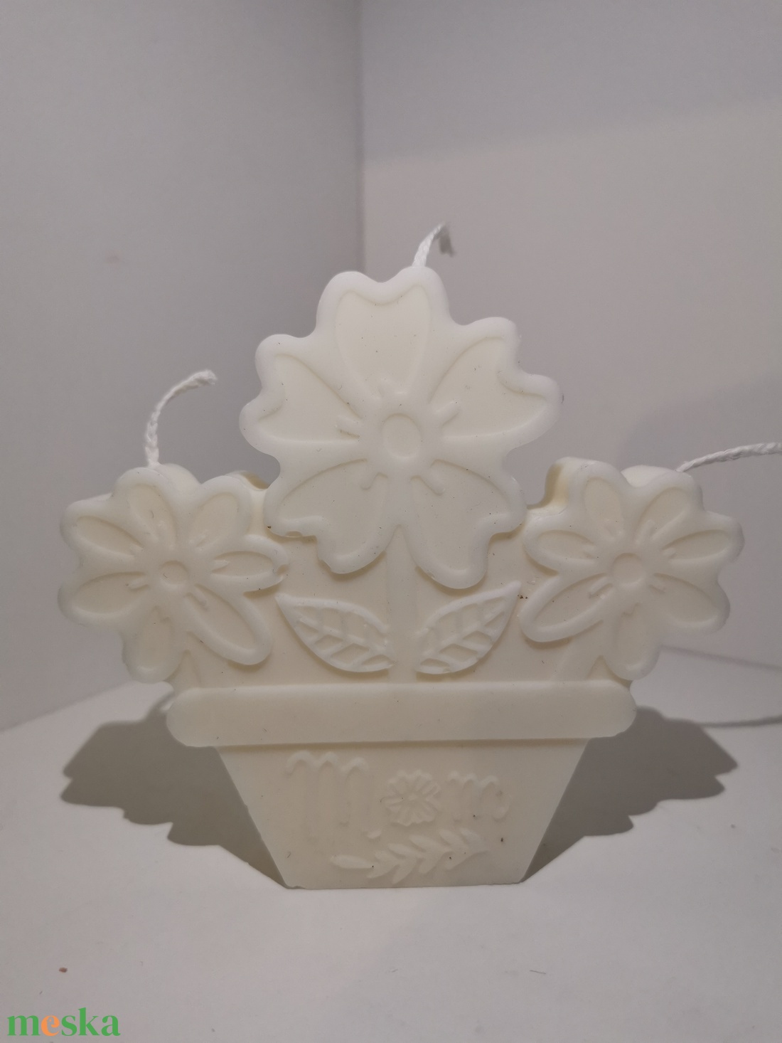 Cserepes virág Mom gyertya  - otthon & életmód - gyertya, illat, aroma - gyertya - Meska.hu