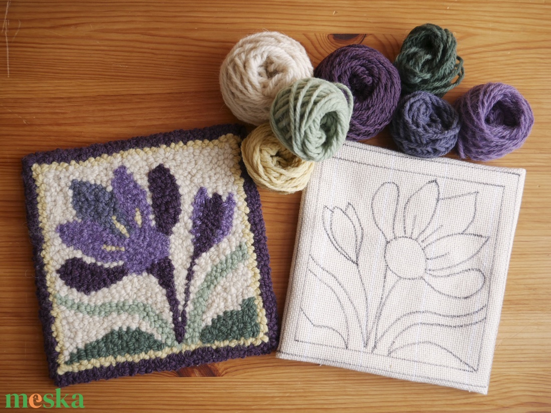 Krókusz virág csomag - punch needle használatához - diy (csináld magad) - egységcsomag - Meska.hu Krókusz virág csomag - punch needle használatához - diy (csináld magad) - egységcsomag - Meska.hu