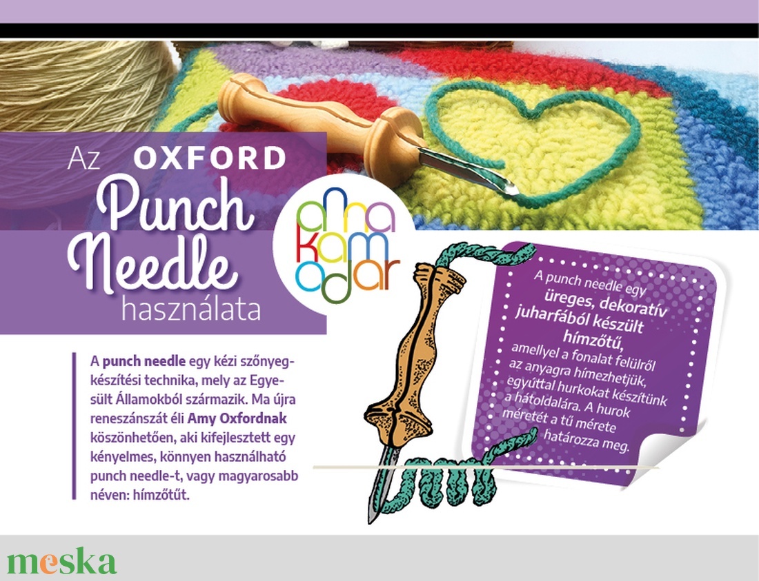 Punch needle használati leírás - diy (csináld magad) - szabásminta, útmutató - horgolási minta - Meska.hu Punch needle használati leírás - diy (csináld magad) - szabásminta, útmutató - horgolási minta - Meska.hu