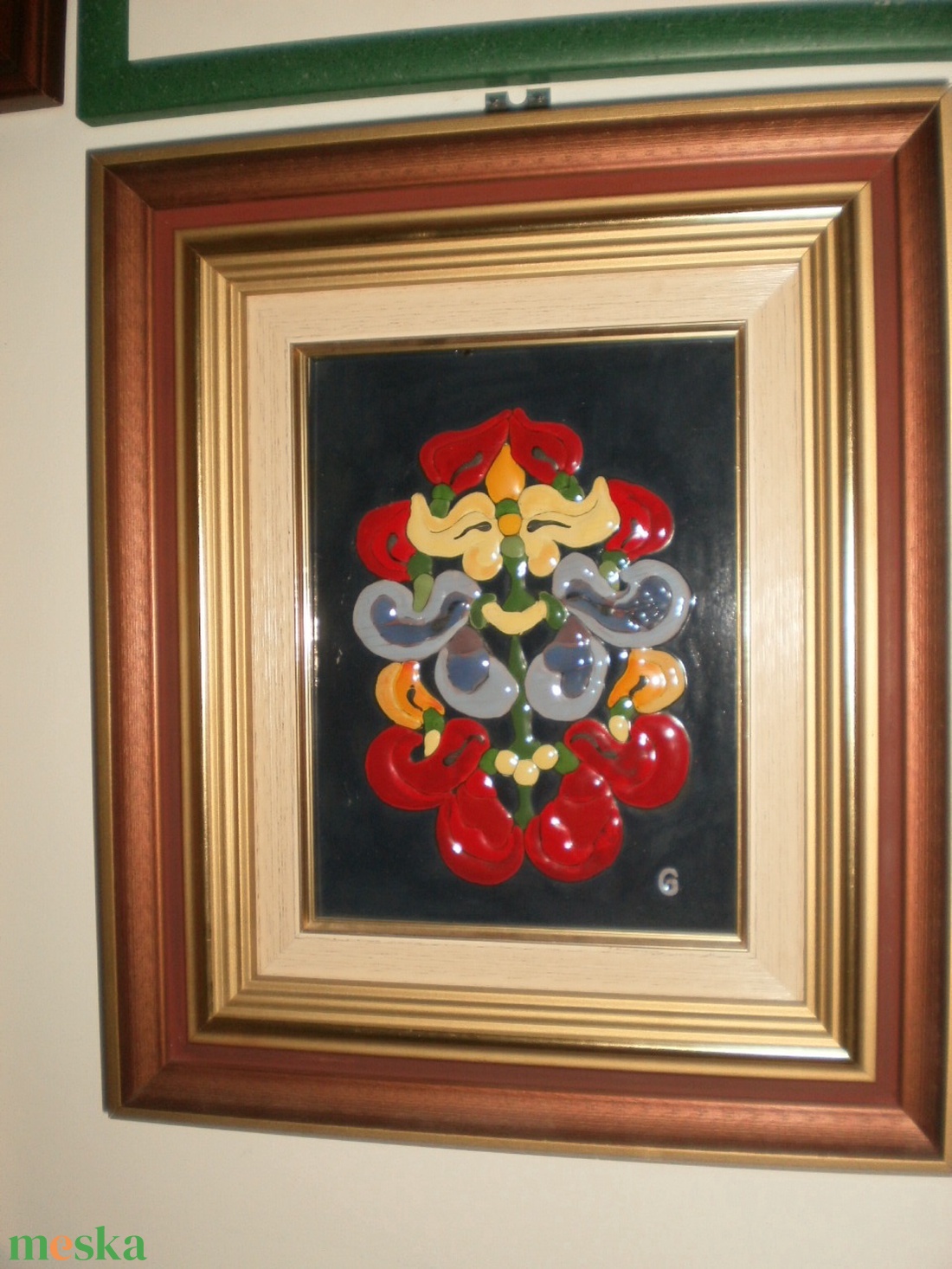 Tűzzománckép. Cím: Magyar motívum, méret: 20 cm. X 15 cm. + keret - művészet - festmény - tűzzománc - Meska.hu Tűzzománckép. Cím: Magyar motívum, méret: 20 cm. X 15 cm. + keret - művészet - festmény - tűzzománc - Meska.hu