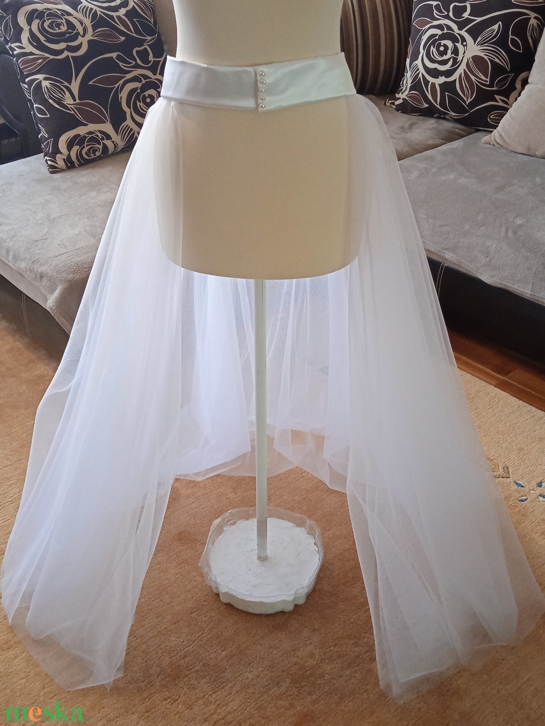 Menyasszonyi uszály - esküvő - ruha - menyasszonyi ruha - Meska.hu