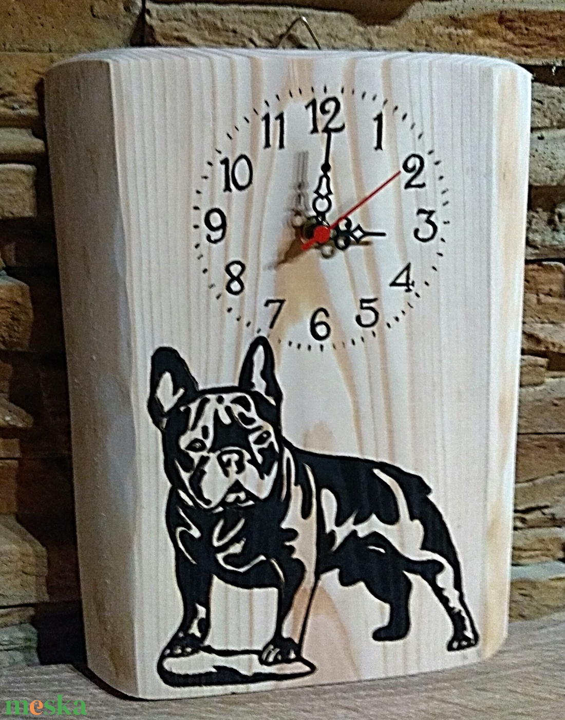 Francia Bulldog falióra vörösfenyőn - otthon & életmód - dekoráció - fali és függő dekoráció - falióra & óra - Meska.hu Francia Bulldog falióra vörösfenyőn - otthon & életmód - dekoráció - fali és függő dekoráció - falióra & óra - Meska.hu
