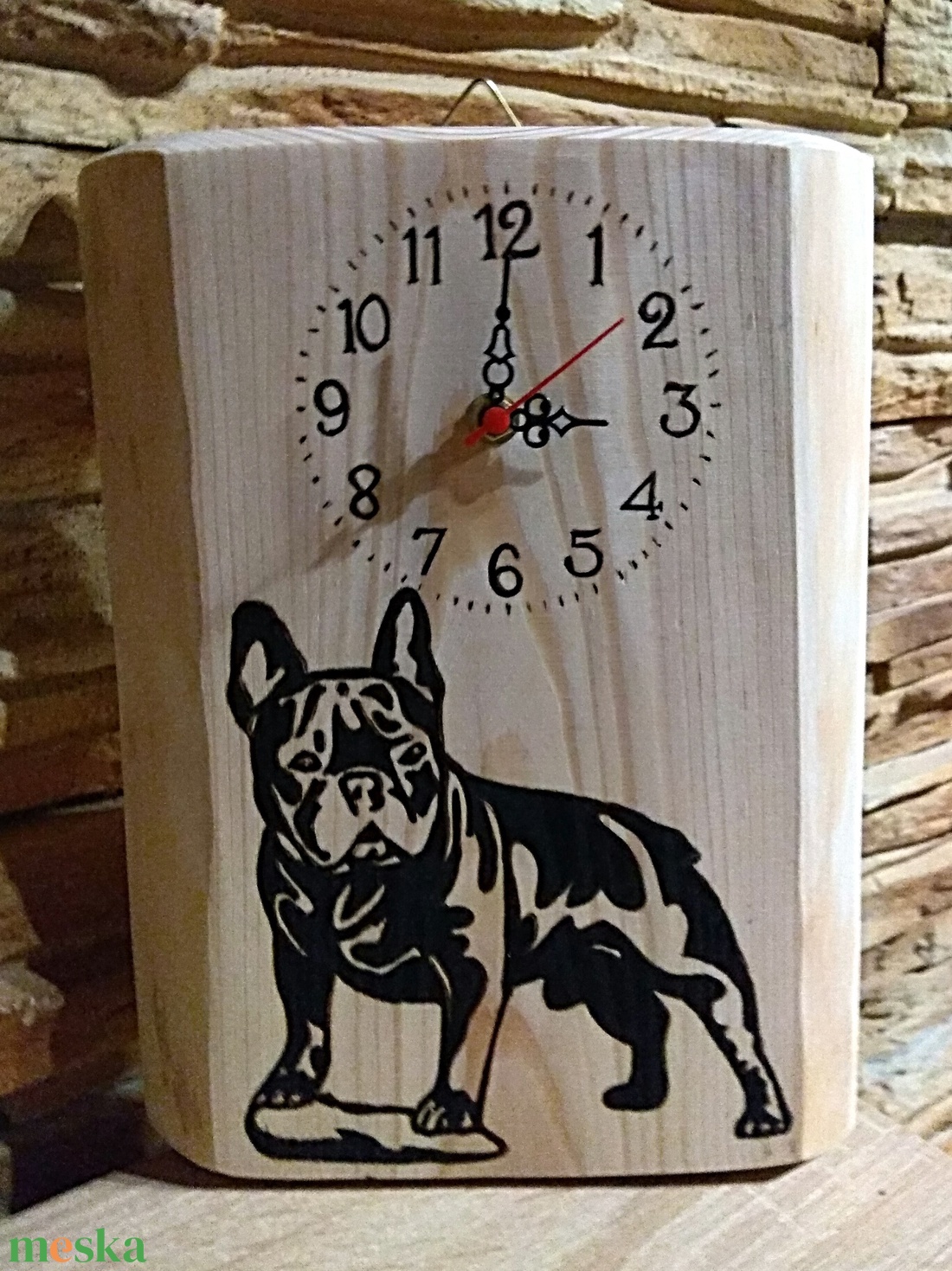 Francia Bulldog falióra vörösfenyőn - otthon & életmód - dekoráció - fali és függő dekoráció - falióra & óra - Meska.hu Francia Bulldog falióra vörösfenyőn - otthon & életmód - dekoráció - fali és függő dekoráció - falióra & óra - Meska.hu