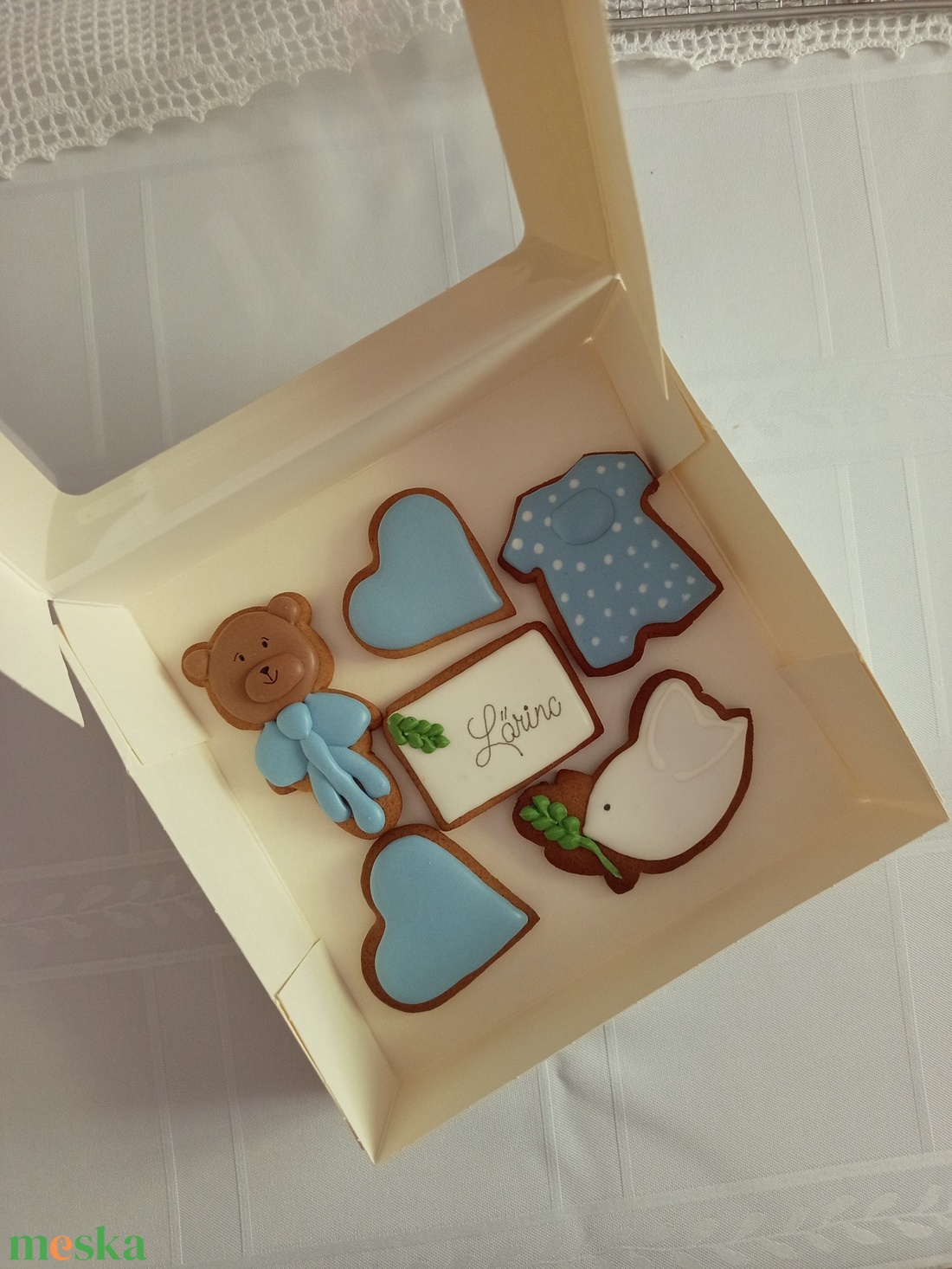 Keresztelő mézeskalácsajándék - élelmiszer - édesség - mézeskalács - Meska.hu