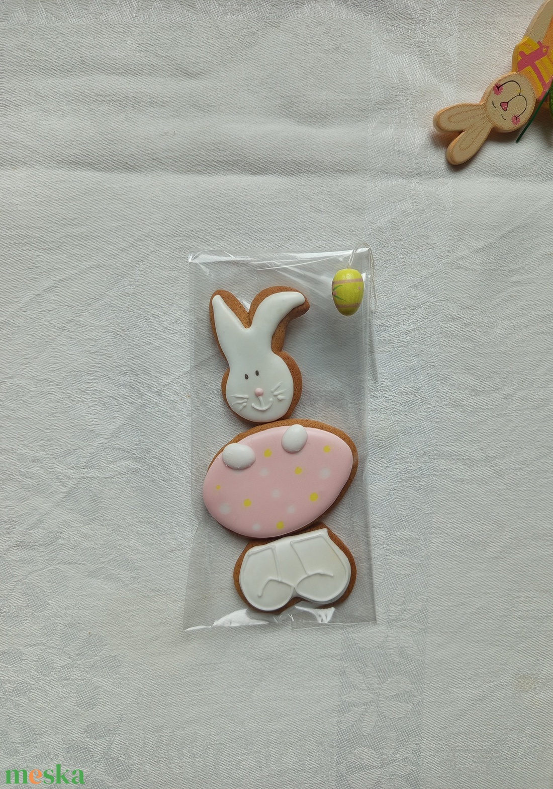 Nyuszi ajándék mézeskalács - élelmiszer - édesség - mézeskalács - Meska.hu