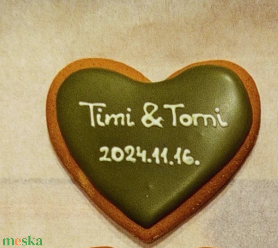 Esküvői mézeskalács köszönőajándék - élelmiszer - édesség - mézeskalács - Meska.hu