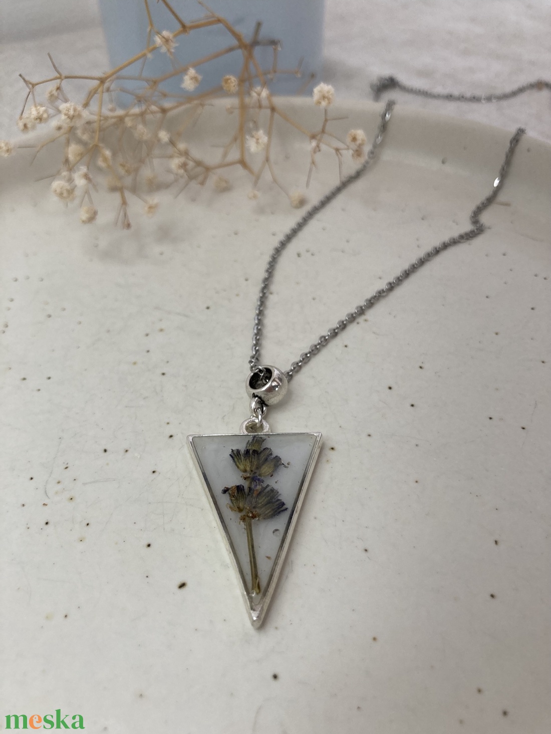 Levendulás nyaklánc - ékszer - nyaklánc - medálos nyaklánc - Meska.hu