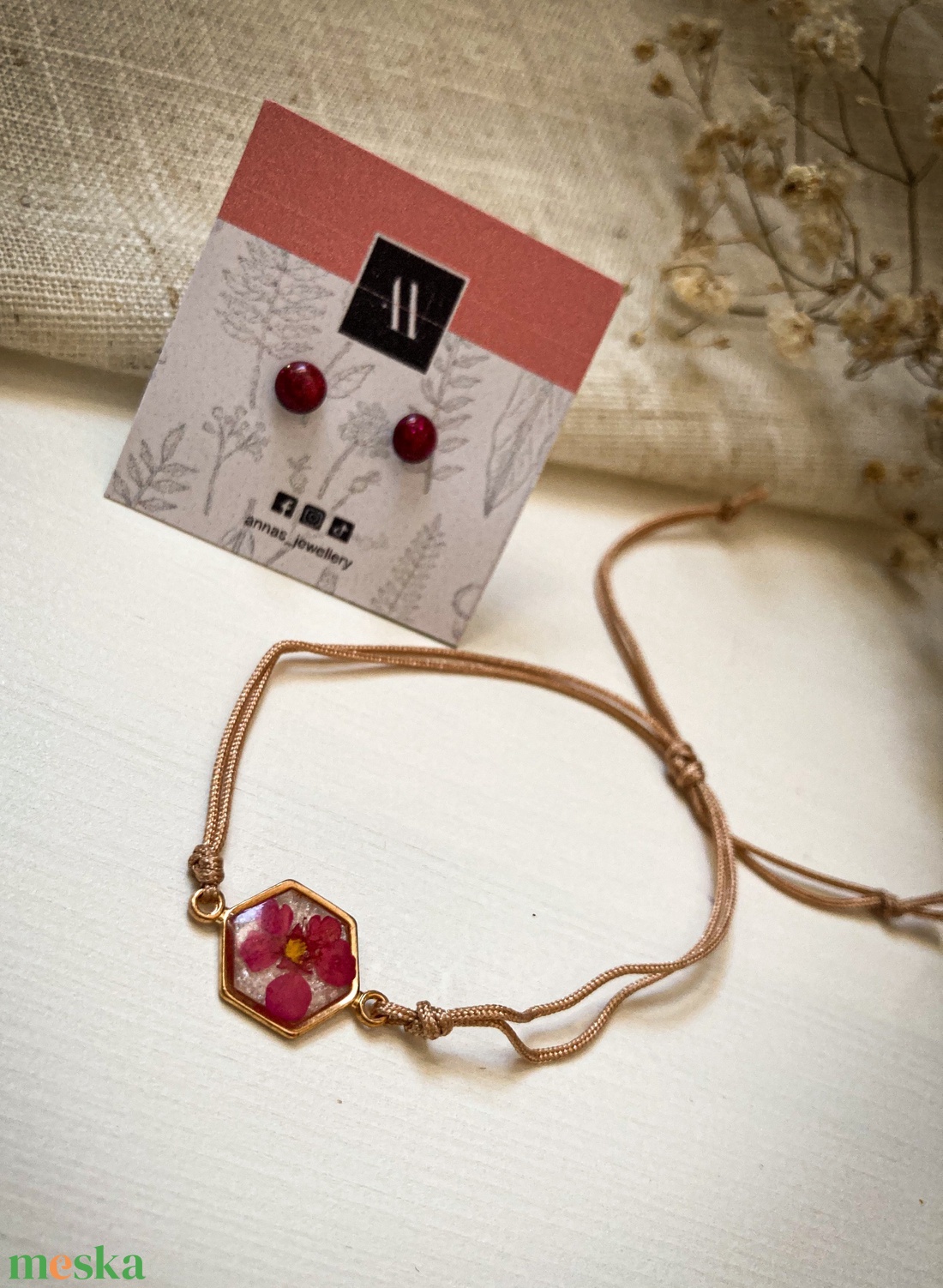 Pipacsos szett - Zsinórkarkötő, fülbevaló, könyvjelző - ékszer - ékszerszett - Meska.hu