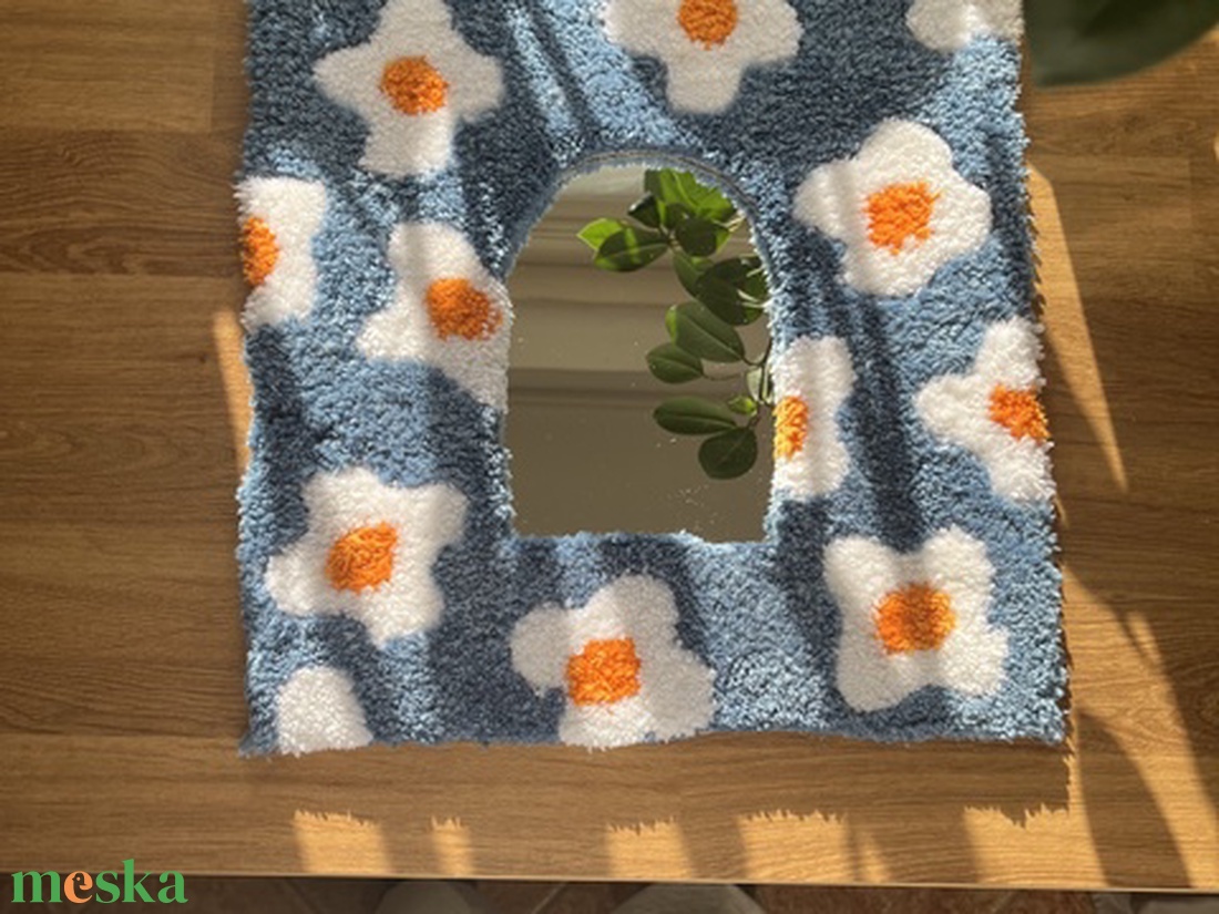 Virágos tükör  - otthon & életmód - dekoráció - tükör - Meska.hu