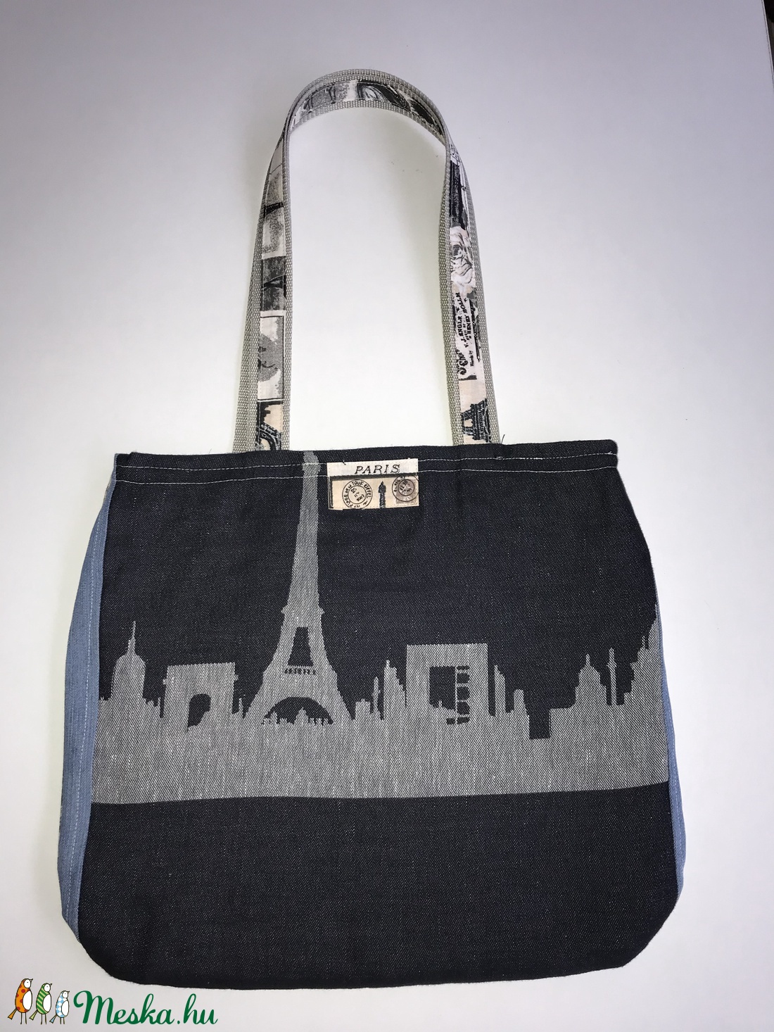 Farmer válltáska mintás anyaggal kombinálva -  - Meska.hu