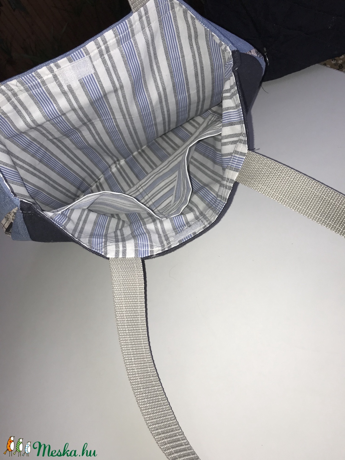 Farmer válltáska mintás anyaggal kombinálva -  - Meska.hu