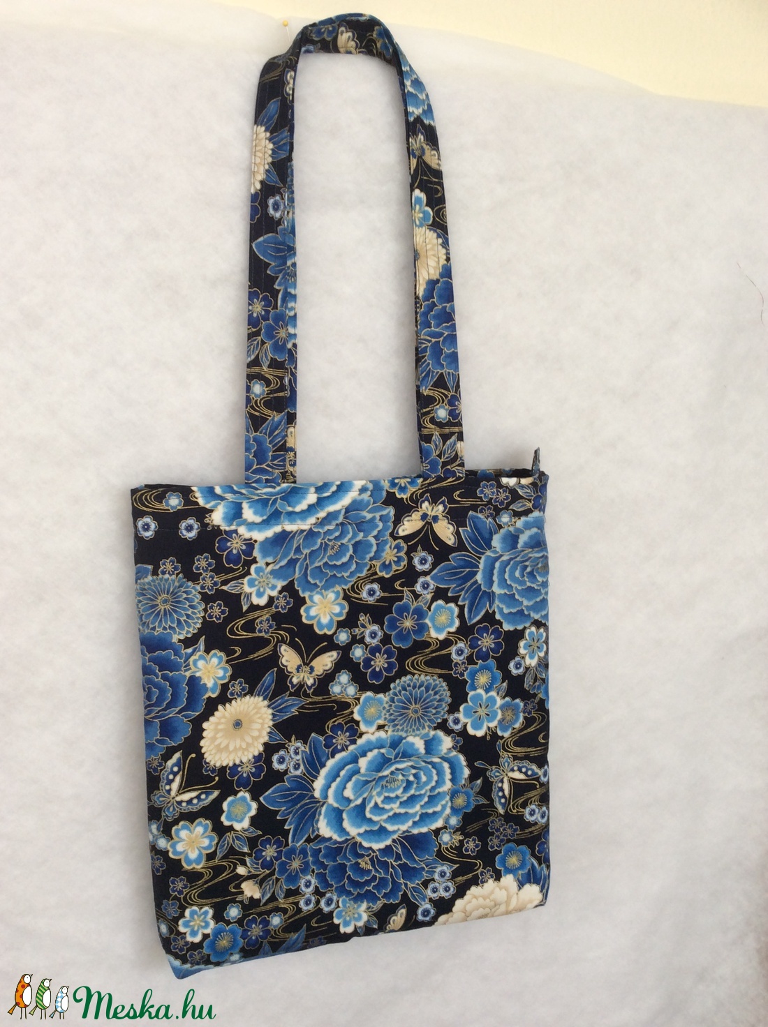 Virágos textil válltáska -  - Meska.hu