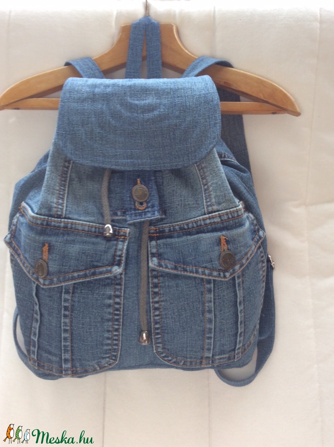 Egyedi készítésü farmer hátizsák -  - Meska.hu