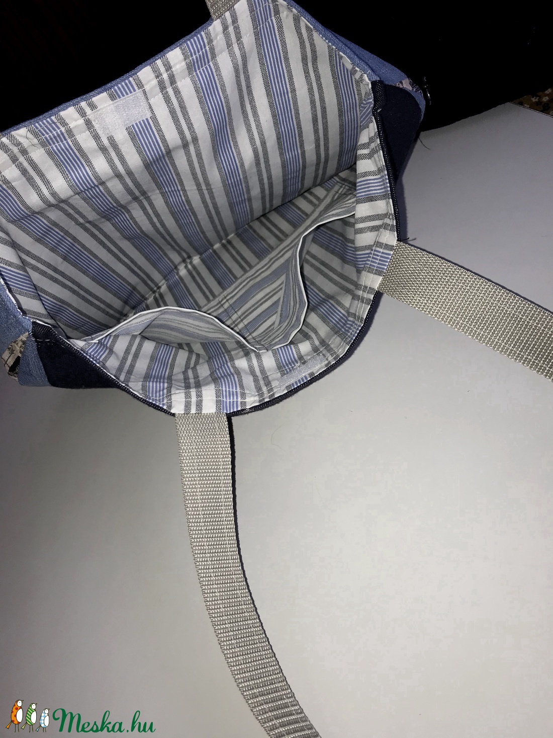 Városi képekkel dísztett egyedi bevásárló táska -  - Meska.hu