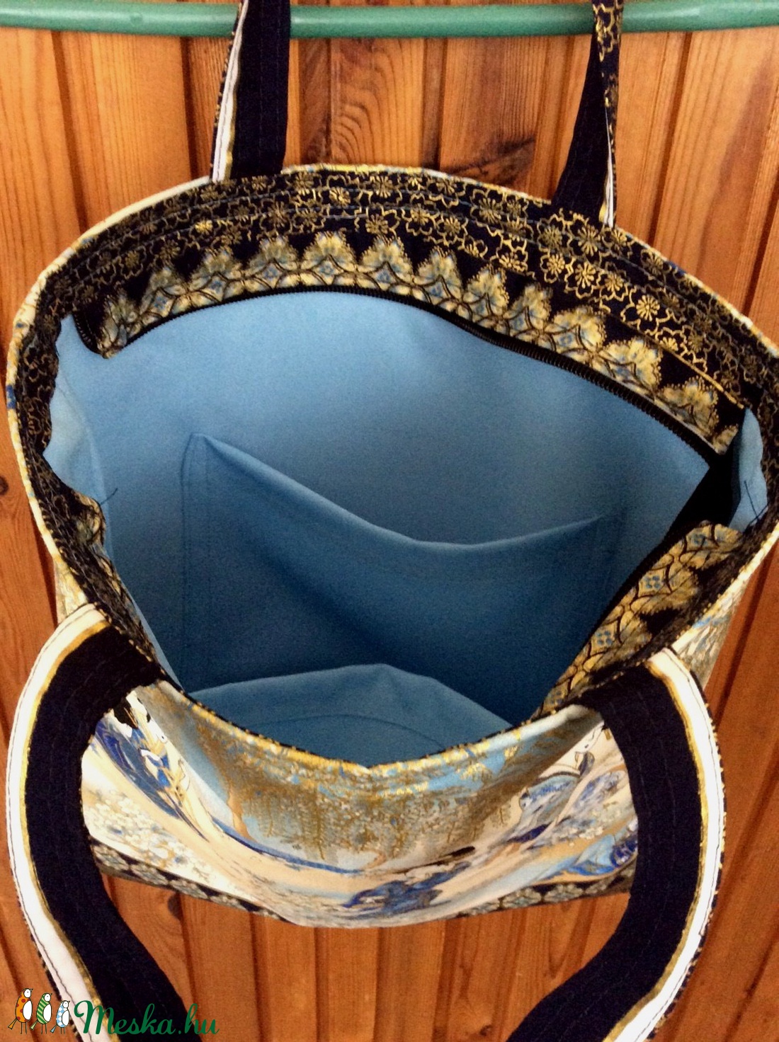 Különleges mintázatú textilből készült táska - táska & tok - kézitáska & válltáska - kézitáska - Meska.hu