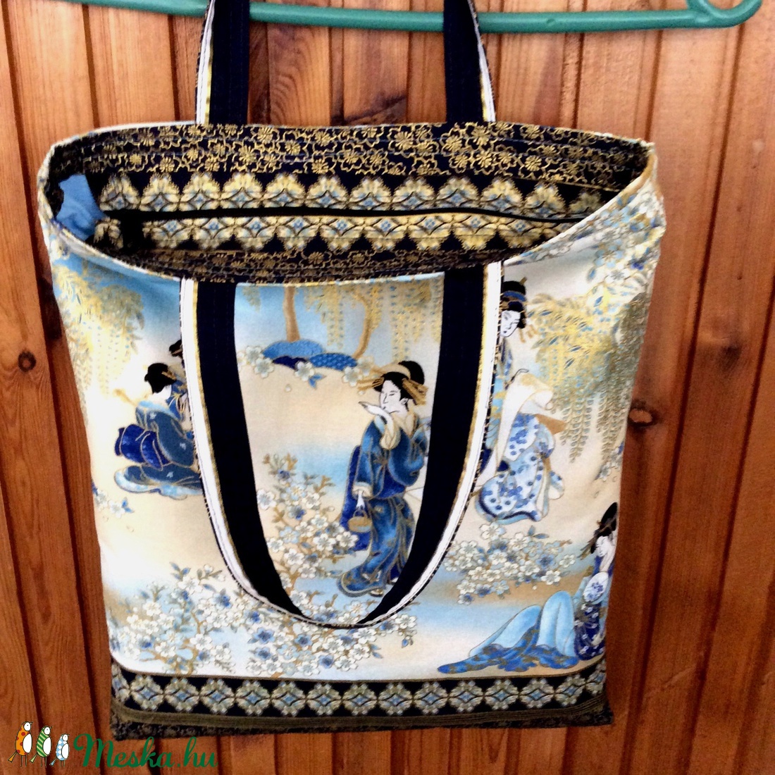 Különleges mintázatú textilből készült táska - táska & tok - kézitáska & válltáska - kézitáska - Meska.hu