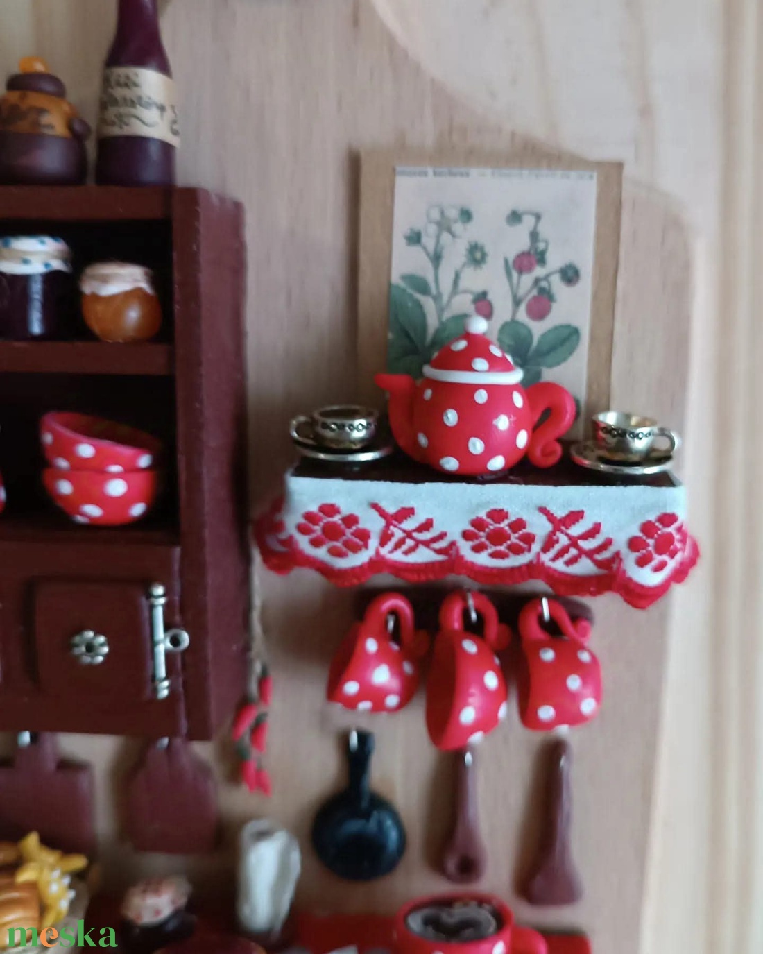 Reggeli a pöttyös konyhában lakásdekor, lakásdekoráció - otthon & életmód - dekoráció - dísztárgy - Meska.hu