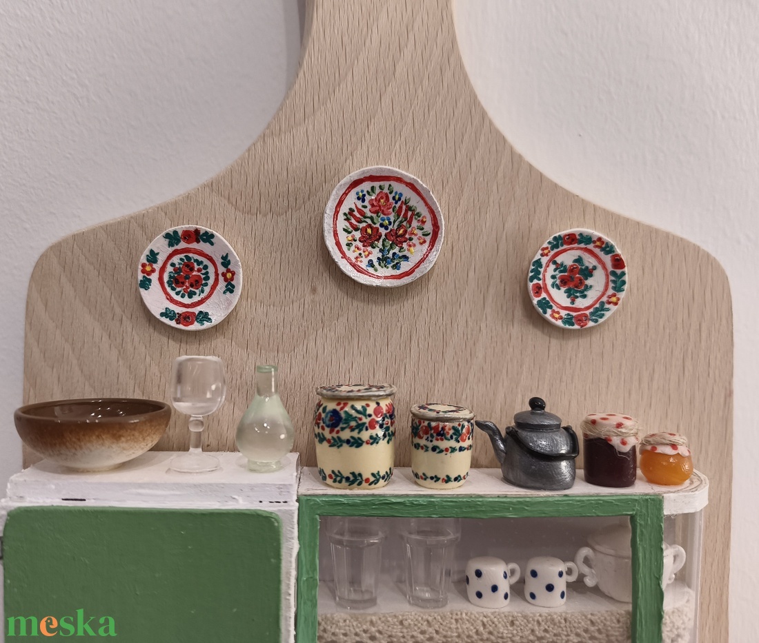 Miniatűr retro konyha - otthon & életmód - dekoráció - dísztárgy - Meska.hu