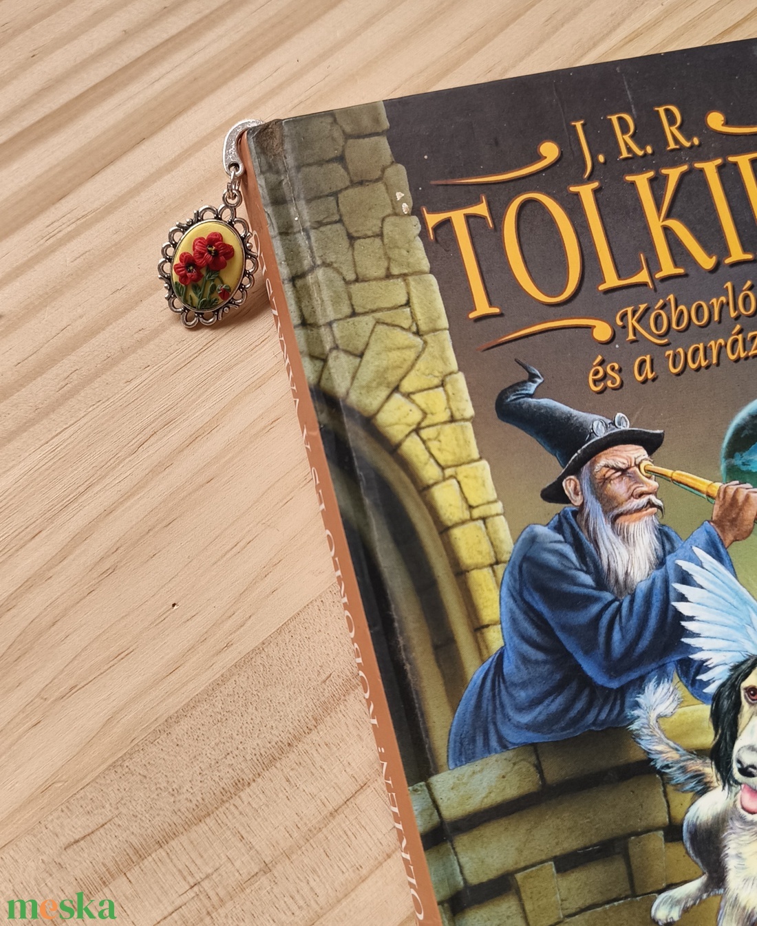 Pipacsos kézműves könyvjelző - könyv & zene - könyvjelző - Meska.hu